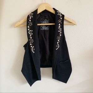 Pretty Little Liars Aeropostale Studded Vest Black